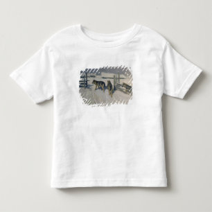 、冬夜、c.1910 Wolfs トドラーTシャツ