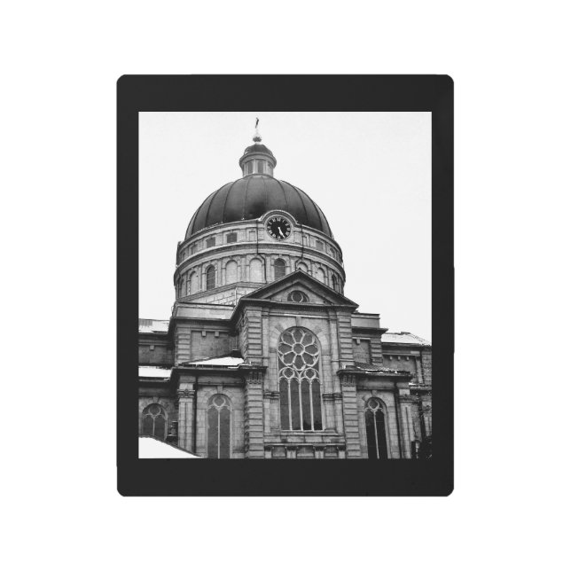 冬大聖堂 メタルプリント (正面)