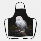 冬威厳のあるのフクロウ エプロン (正面)
