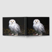 冬威厳のあるのフクロウ ゲストブック (全面)