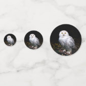 冬威厳のあるのフクロウ コンフェッティ (正面)