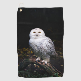 冬威厳のあるのフクロウ ゴルフタオル