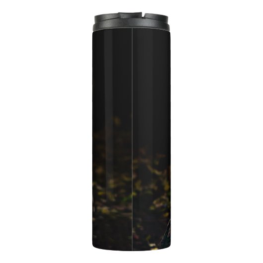 冬威厳のあるのフクロウ タンブラー (裏面)