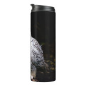 冬威厳のあるのフクロウ タンブラー (回転右)