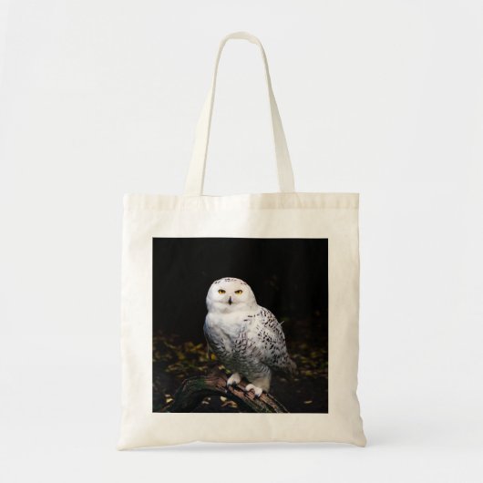 冬威厳のあるのフクロウ トートバッグ (正面)
