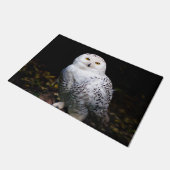 冬威厳のあるのフクロウ ドアマット (アングル)