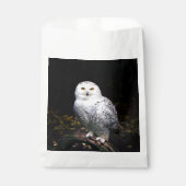 冬威厳のあるのフクロウ フェイバーバッグ (正面)