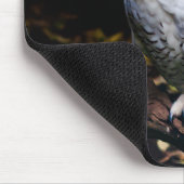 冬威厳のあるのフクロウ マウスパッド (コーナー)