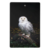 冬威厳のあるのフクロウ ミニクリップボード (裏面)