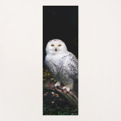 冬威厳のあるのフクロウ ヨガマット (正面)