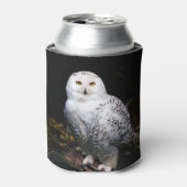 冬威厳のあるのフクロウ 缶クーラー (缶正面)