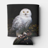 冬威厳のあるのフクロウ 缶クーラー (裏面)