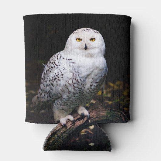 冬威厳のあるのフクロウ 缶クーラー (裏面)