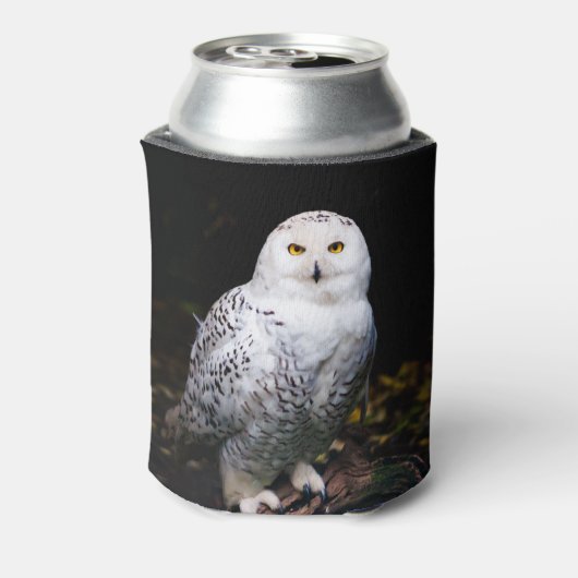 冬威厳のあるのフクロウ 缶クーラー (缶裏面)