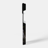 冬威厳のあるのフクロウ iPhoneケース (左側面)