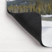 冬威厳のあるの城山の景色 マウスパッド (コーナー)