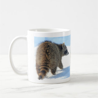 冬季のアライグマの脱線 コーヒーマグカップ