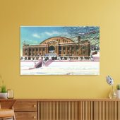 冬季のオリンピック場外観 キャンバスプリント (インサイチュ (リビング))