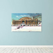 冬季のオリンピック場外観 キャンバスプリント (インサイチュ (ウッドフロア))