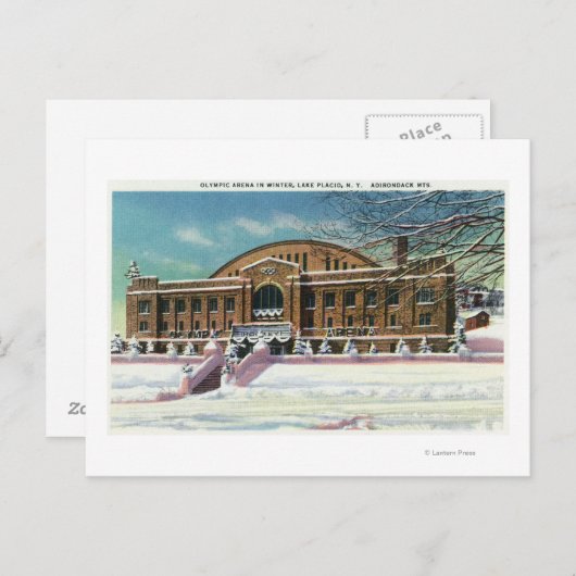 冬季のオリンピック場外観 ポストカード (正面/裏面)