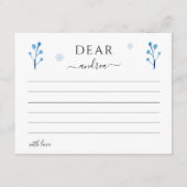 冬季オンダーランド北極動物時間カプセル エンクロージャーカード (正面)