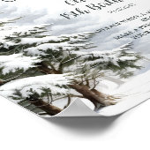 冬季オンダーランド時間カプセル標識 ポスター (角)