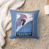 冬季スポーツのスキーの昇進ポスター クッション (ブランケット)