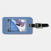 冬季スポーツのスキーの昇進ポスター ラゲッジタグ (正面横)