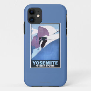 冬季スポーツのスキーの昇進ポスター iPhone 11 ケース