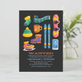 冬季スポーツの必要の招待状 招待状 (スタンド正面)