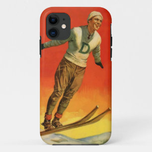 冬季スポーツ-スキージャンパー iPhone 11 ケース