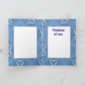 冬季スポーツ-ヴィンテージのスキー場面 カード (内部)