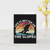 冬季スポーツSは人生おもしろいの方が好い カード (黄色い花)