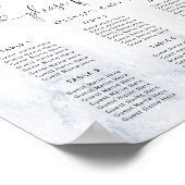 冬季ユーカリのシーティングチャート ポスター (角)