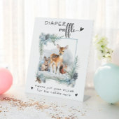 冬季冬季の冷たい動物おむつモダンラッフル 台座サイン