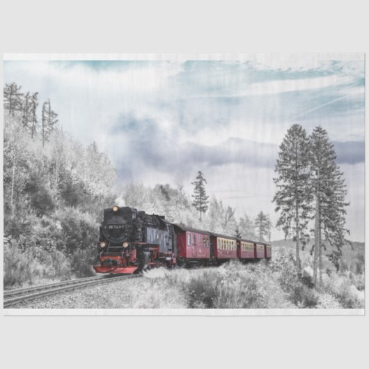 冬季列車ティッシュペーパー 薄葉紙 (正面)