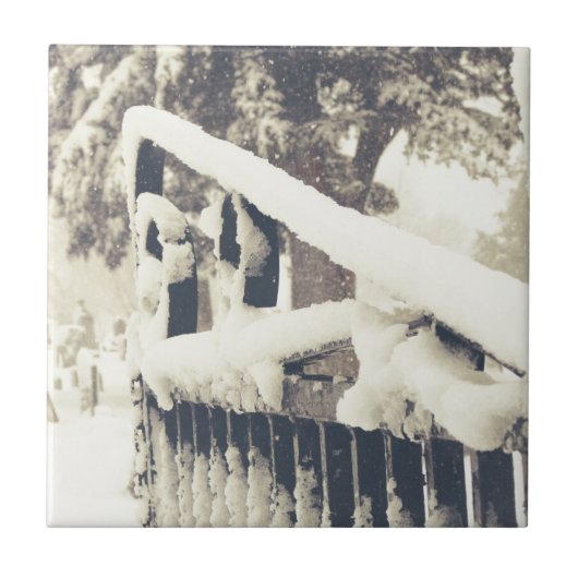 冬季墓地ゲート タイル (正面)