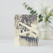 冬季墓地ゲート ポストカード (スタンド正面)