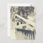 冬季墓地ゲート ポストカード (正面/裏面)