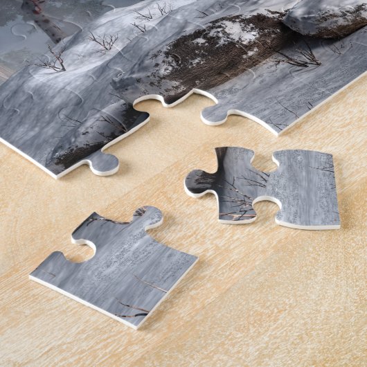 冬季大戦の馬 ジグソーパズル (側面)