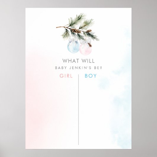 冬季男女の投票を明らかにする ポスター (正面)