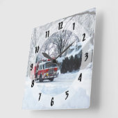 冬季非常事態 スクエア壁時計 (傾斜)