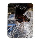 冬季馬車 マグネット (縦)