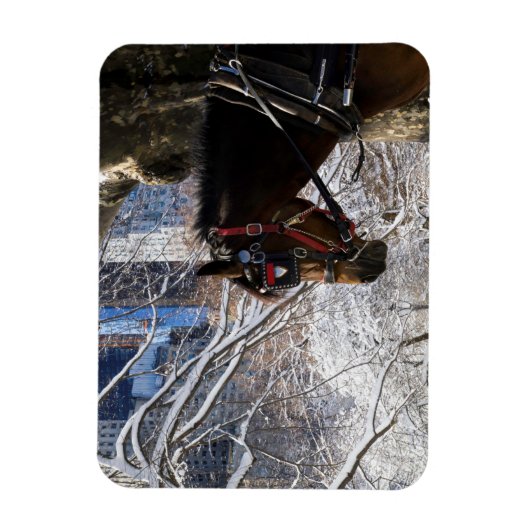 冬季馬車 マグネット (縦)