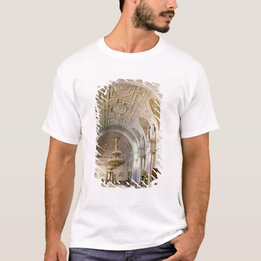 冬宮殿の白人のホールの眺め Tシャツ (正面)