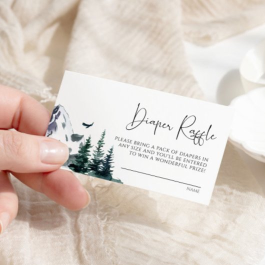 冬山おむつラッフルカード エンクロージャーカード