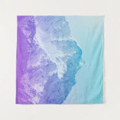 冬山のピークマウンテン，ヒップスター，ピーク，写真，バ タペストリー (正面(横))