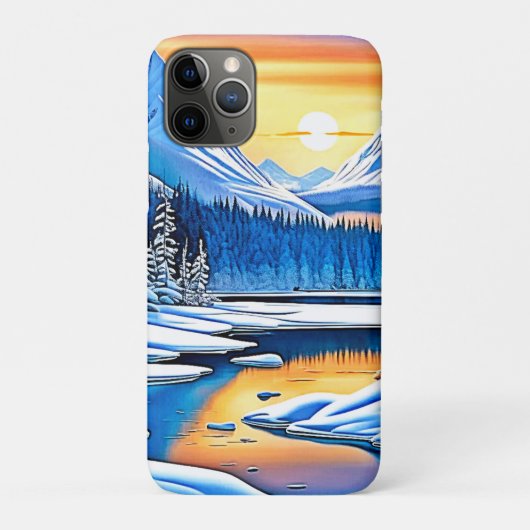 冬山サンセットグロー Case-Mate iPhoneケース (裏)
