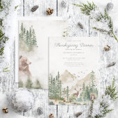 冬山素朴感謝祭ディナーパーティー 招待状