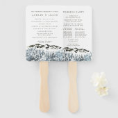 冬山素朴結婚式 プログラムハンドファン ハンドファン (正面&裏面)